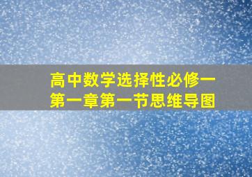 高中数学选择性必修一第一章第一节思维导图