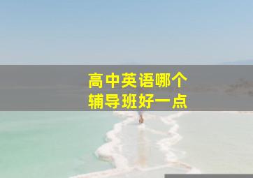 高中英语哪个辅导班好一点