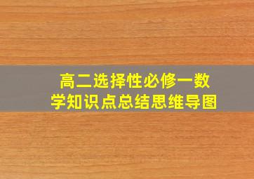 高二选择性必修一数学知识点总结思维导图