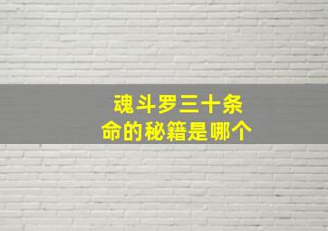 魂斗罗三十条命的秘籍是哪个