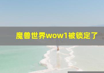 魔兽世界wow1被锁定了