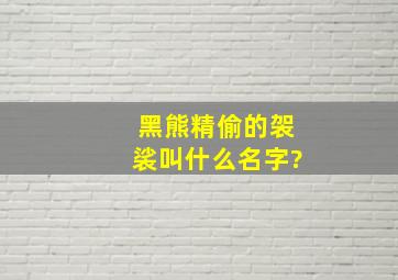 黑熊精偷的袈裟叫什么名字?