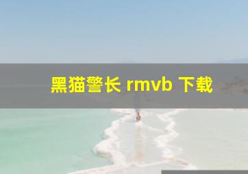 黑猫警长 rmvb 下载