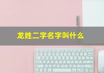 龙姓二字名字叫什么