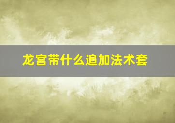 龙宫带什么追加法术套