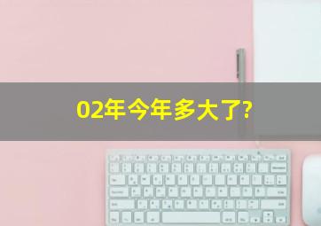 02年今年多大了?