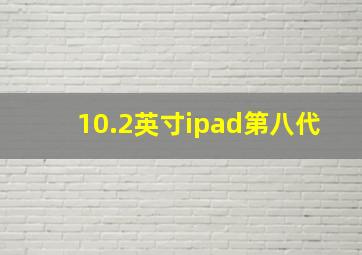 10.2英寸ipad第八代