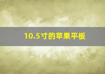 10.5寸的苹果平板