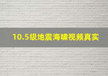 10.5级地震海啸视频真实