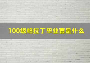 100级帕拉丁毕业套是什么