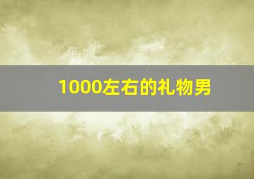 1000左右的礼物男