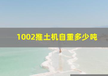 1002推土机自重多少吨