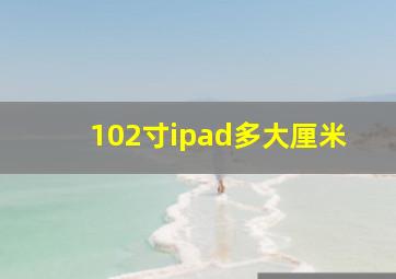 102寸ipad多大厘米