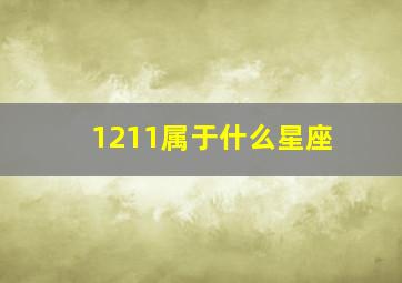 1211属于什么星座