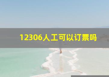 12306人工可以订票吗