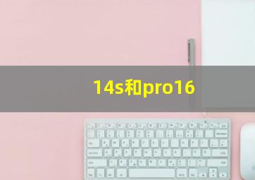 14s和pro16