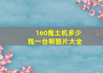 160推土机多少钱一台啊图片大全