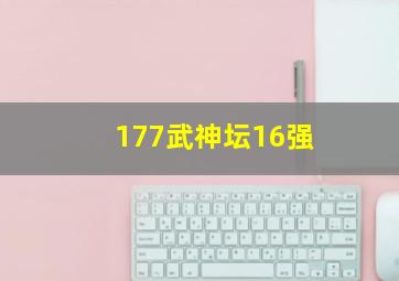 177武神坛16强