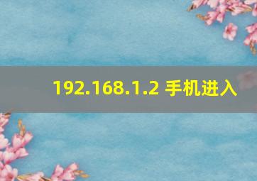 192.168.1.2 手机进入