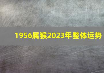 1956属猴2023年整体运势