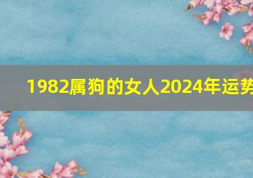 1982属狗的女人2024年运势