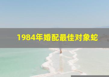 1984年婚配最佳对象蛇