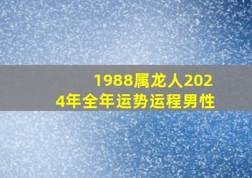 1988属龙人2024年全年运势运程男性