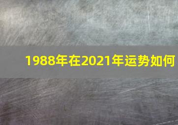 1988年在2021年运势如何