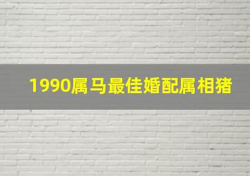 1990属马最佳婚配属相猪