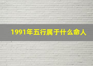 1991年五行属于什么命人