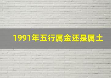 1991年五行属金还是属土