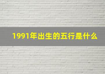 1991年出生的五行是什么