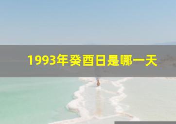 1993年癸酉日是哪一天