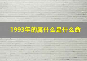 1993年的属什么是什么命