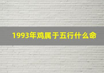 1993年鸡属于五行什么命