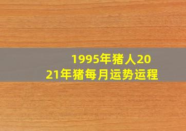 1995年猪人2021年猪每月运势运程