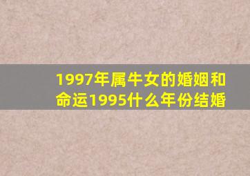 1997年属牛女的婚姻和命运1995什么年份结婚