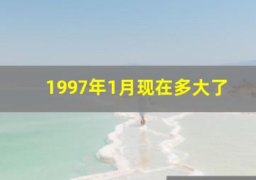 1997年1月现在多大了