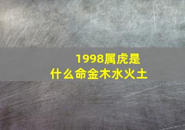 1998属虎是什么命金木水火土