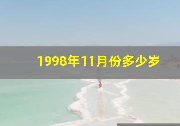 1998年11月份多少岁