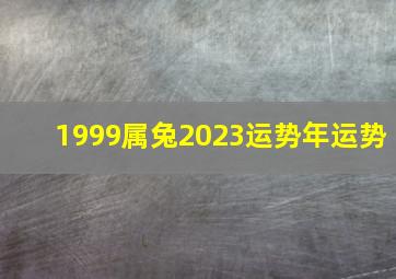 1999属兔2023运势年运势