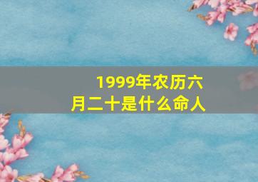 1999年农历六月二十是什么命人