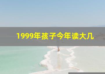 1999年孩子今年读大几