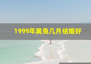 1999年属兔几月结婚好