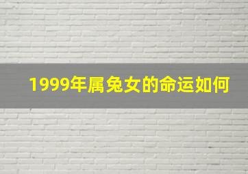 1999年属兔女的命运如何