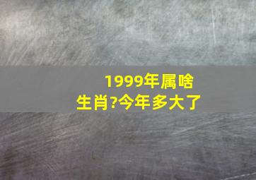 1999年属啥生肖?今年多大了