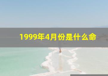 1999年4月份是什么命