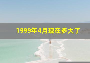 1999年4月现在多大了