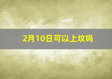 2月10日可以上坟吗