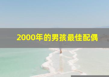 2000年的男孩最佳配偶